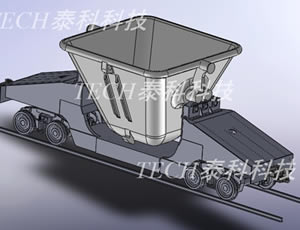 吊翻渣罐車